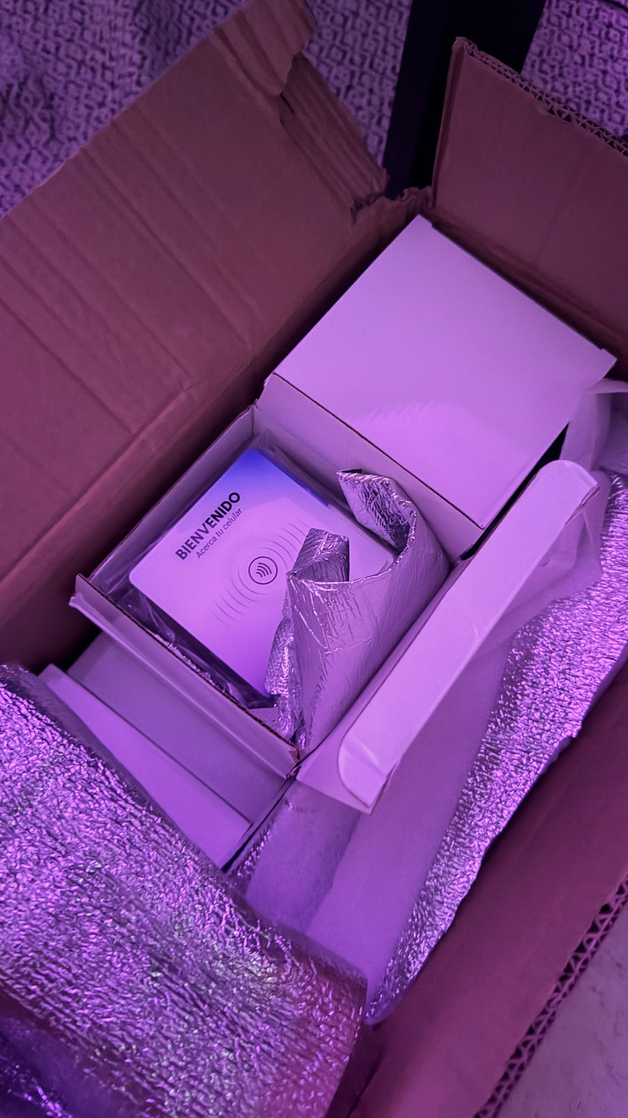 Pedido de placas NFC protegido para su envío